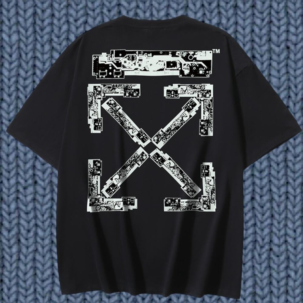 Off-white Men's Black Short Sleeve T-Shirt